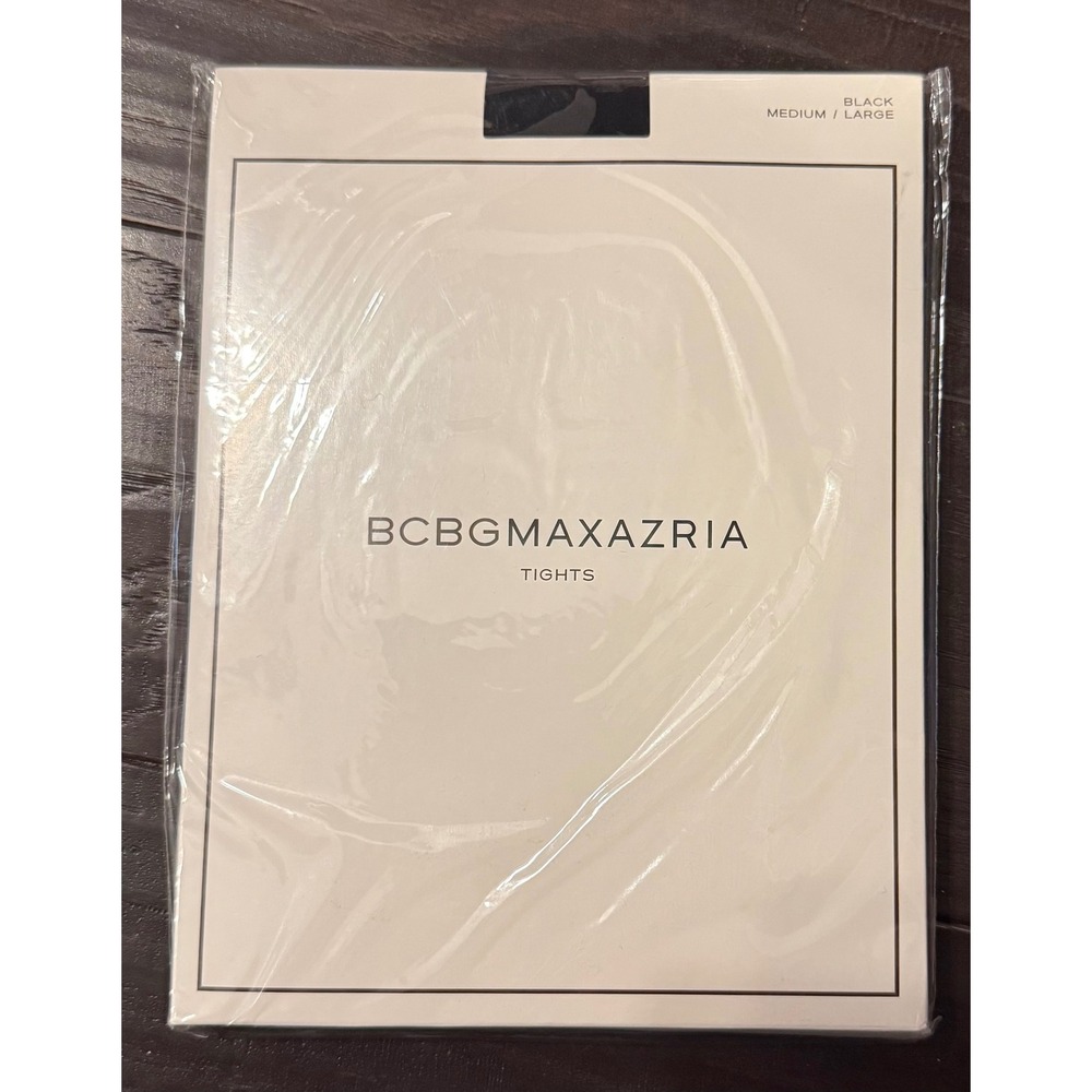 BCBGMAXAZRIA Womens M/L Tights Black Basic Opaque 60 Denier OTF08-001 NEW